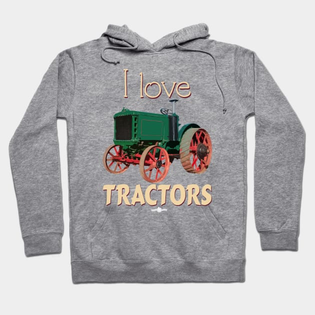 I Love Tractors Fiat Hoodie by seadogprints